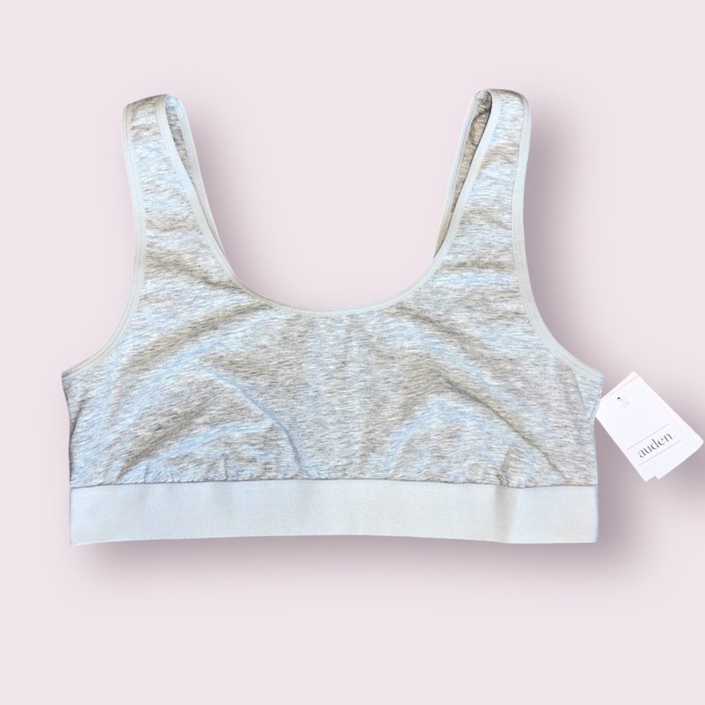 NWT Auden Cotton Scoop Neck Bralette